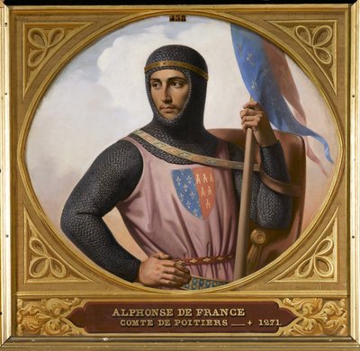 Prins Alphonse van Poitiers 1220-1271, Graaf van Toulouse, 1837 door Henri Decaisne