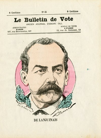Ballot 2e serie, Satiriek in Kleuren: De Lanjuinais - Illustratie door Henri Demare door Henri Demare