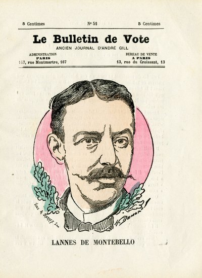 Ballot 2e serie, Satiriek in Kleuren: Lannes de Montebello - Illustratie door Henri Demare door Henri Demare