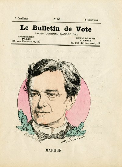 Ballot 2e serie, Satirique en kleuren: Margue Leon - Illustratie door Henri Demare (1846-1888) door Henri Demare