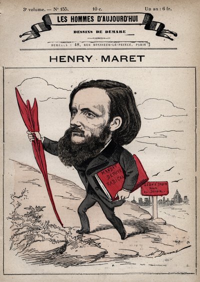 Cartoon van Henri Maret (1837-1917) Engelse journalist en politicus - uit 