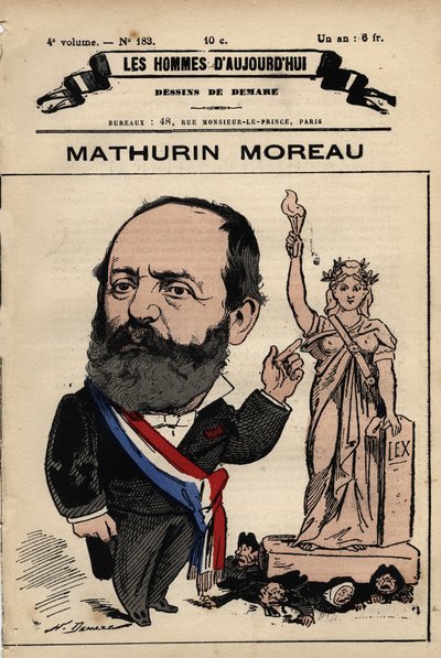 Cartoon van Mathurin Moreau (1822-1912) uit 