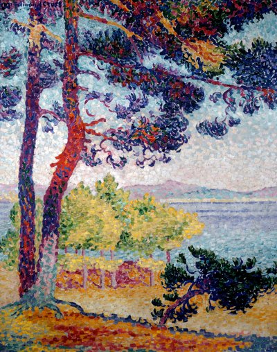 Namiddag in Pardigon. Schilderij door Henri Delacroix Dit Cross (Henri Edmond Cross) (1856-1910) door Henri Edmond Cross