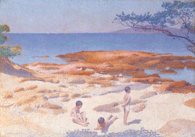 Strand bij Cabasson Baigne-Cul door Henri Edmond Cross