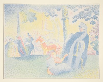 Champs Elysees door Henri Edmond Cross