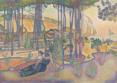 De avondlucht door Henri Edmond Cross