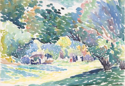 Landschap, ca. 1904 door Henri Edmond Cross