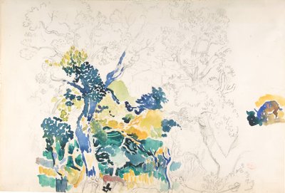 Landschap door Henri Edmond Cross