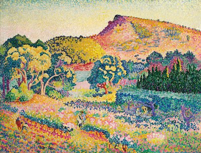 Landschap met Le Cap Negre, 1906 door Henri Edmond Cross