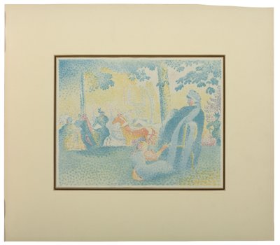 Les Champs Elysees, uit Pan, 1898 door Henri Edmond Cross