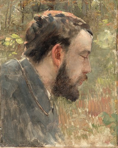 Portret van Seurat door Henri Edmond Cross