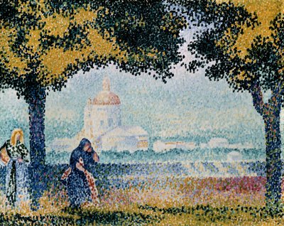 De Kerk van Santa Maria degli Angeli bij Assisi door Henri Edmond Cross