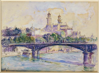 De Seine voor de Trocadero door Henri Edmond Cross