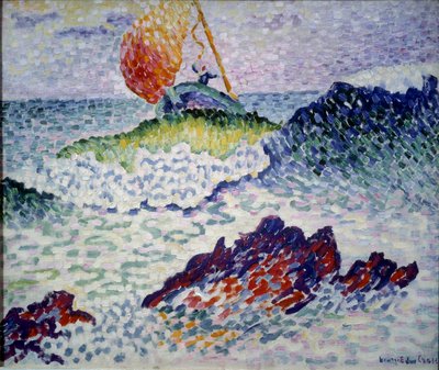 Het schipbreuk door Henri Edmond Cross