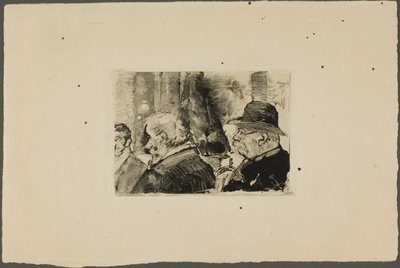 Drie mannen, halflang door Henri Edmond Cross