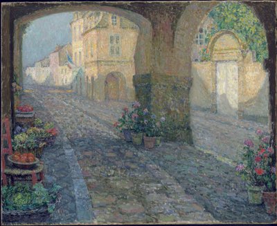 Boutique in de Oude Veranda door Henri Eugene Augustin Le Sidaner
