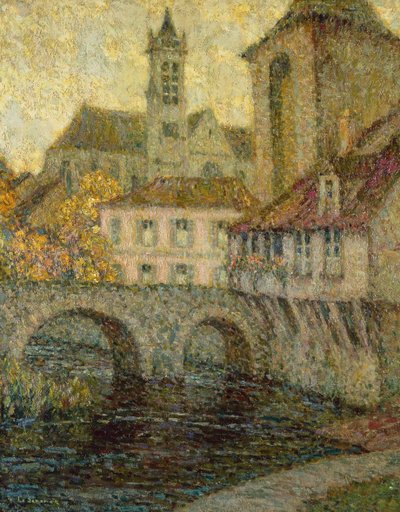 La Porte de Bourgogne, Moret door Henri Eugene Augustin Le Sidaner