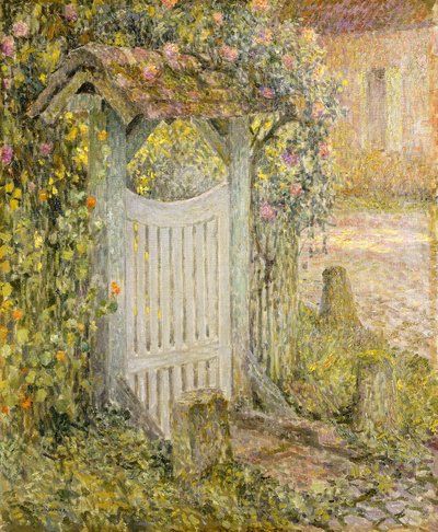 Le Pothuis, Gerberoy door Henri Eugene Augustin Le Sidaner