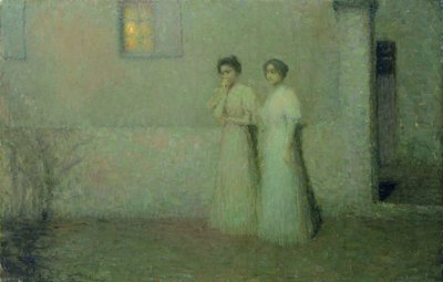 Susse Nacht door Henri Eugene Augustin Le Sidaner