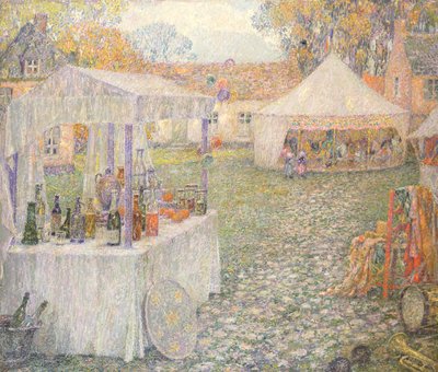 De Kramen door Henri Eugene Augustin Le Sidaner