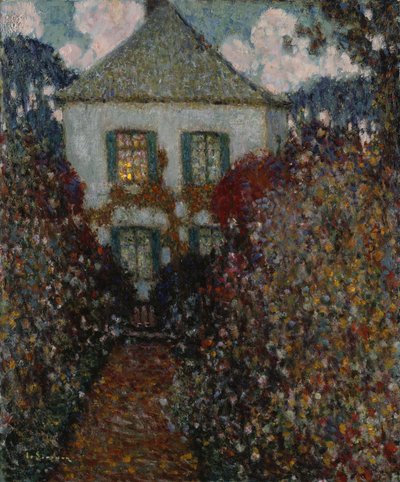 Het Huis van Jean-Jacques Rousseau, Chambray door Henri Eugene Augustin Le Sidaner