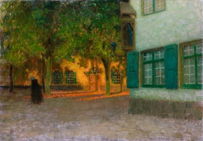 Het Huis met de Groene Luiken door Henri Eugene Augustin Le Sidaner