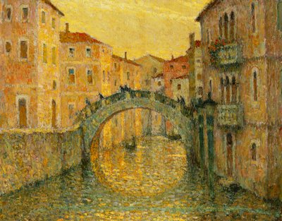 De Ochtendlucht, Venetië door Henri Eugene Augustin Le Sidaner