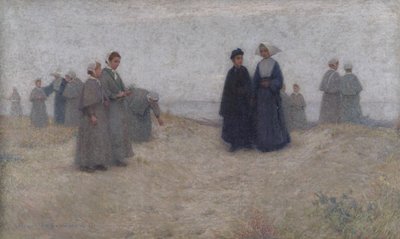 De Promenade van de Wezen, 1888 door Henri Eugene Augustin Le Sidaner