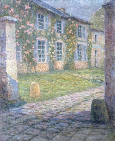 Het Rozenhuis in Versailles door Henri Eugene Augustin Le Sidaner