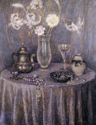 De Tafel, Grijze Harmonie door Henri Eugene Augustin Le Sidaner