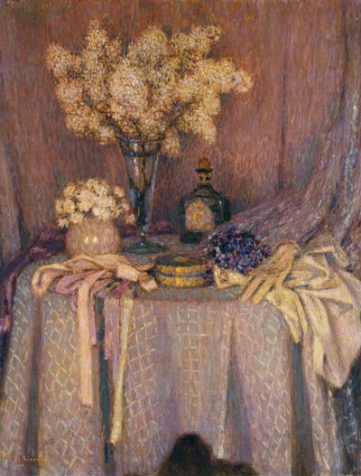 De Tafel, Paarse Harmonie door Henri Eugene Augustin Le Sidaner