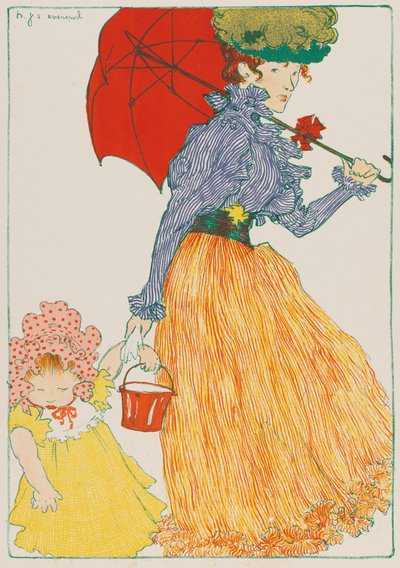 Op het plein, 1897 door Henri Jacques Edouard Evenepoel