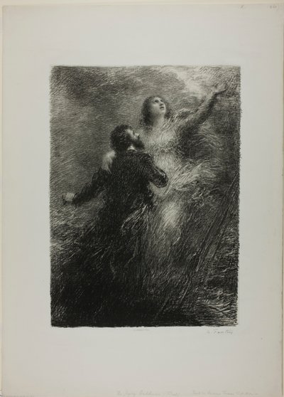 Finale van de Vliegende Hollander, tweede plaat door Henri Fantin-Latour