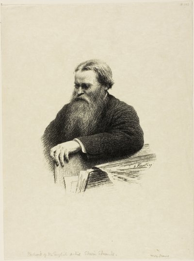 Portret van de Kunstenaar Edwin Edwards door Henri Fantin Latour