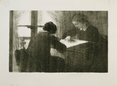 De Borduursters, Nr. 2 door Henri Fantin-Latour