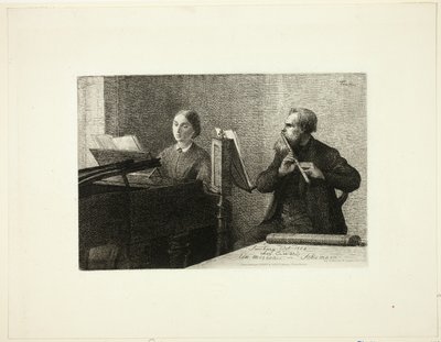 Een stuk van Schumann door Ignace Henri Jean Fantin Latour