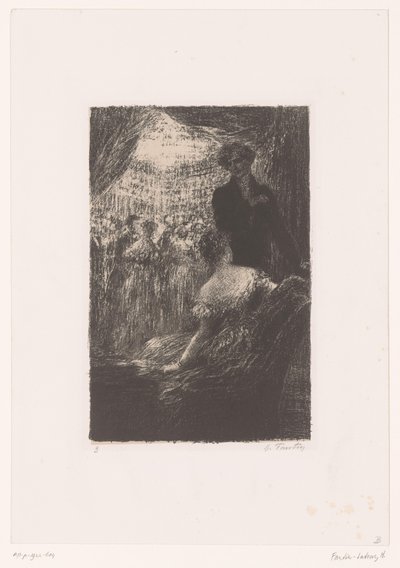 Berlioz en een dame op een bal door Ignace Henri Jean Fantin Latour