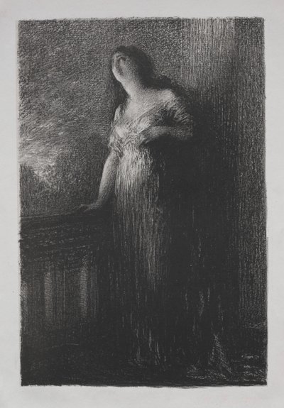 Vertrouwen in de nacht door Ignace Henri Jean Fantin Latour