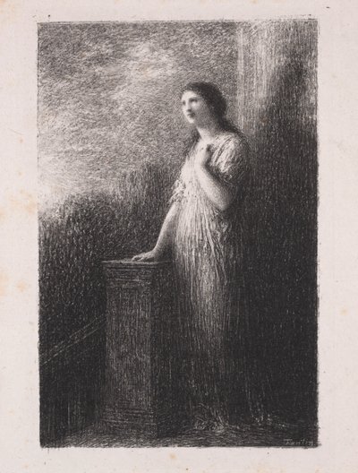 Vertrouwen in de Nacht door Ignace Henri Jean Fantin Latour