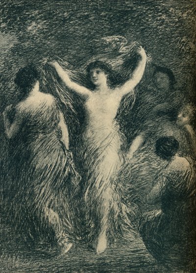 Danseressen, ca. 1900 door Ignace Henri Jean Fantin Latour