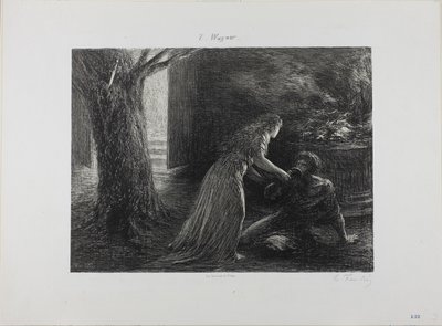 Debuut van de Walkure door Ignace Henri Jean Fantin Latour