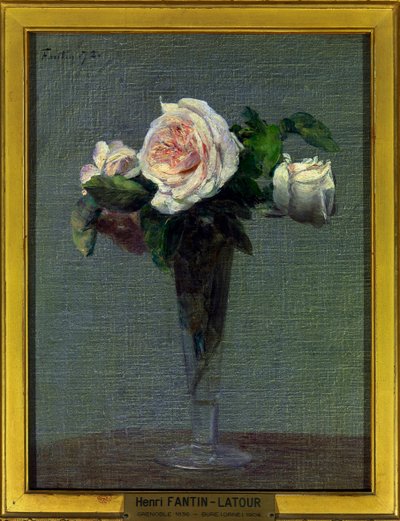 Bloemen door Ignace Henri Jean Fantin Latour