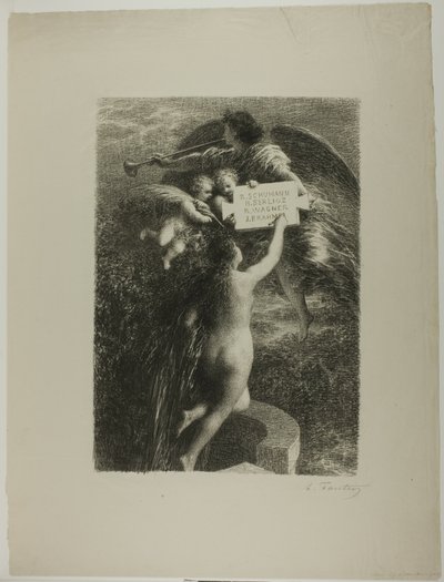 Frontispice: Waarheid door Ignace Henri Jean Fantin Latour