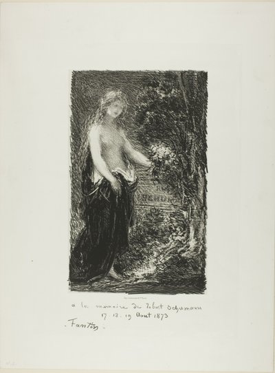 Ter nagedachtenis aan Robert Schumann door Ignace Henri Jean Fantin Latour