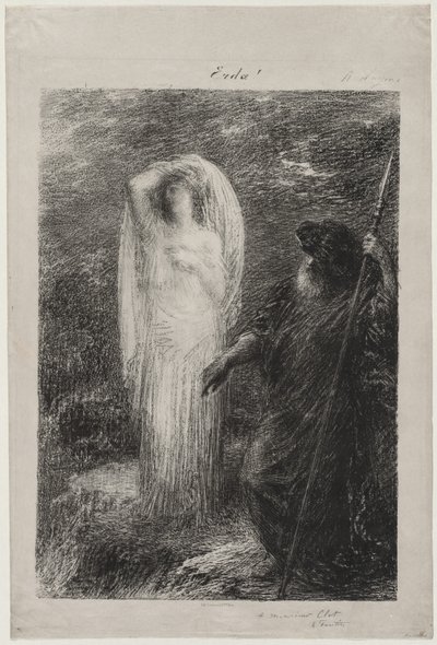 De evocatie van Erda door Ignace Henri Jean Fantin Latour