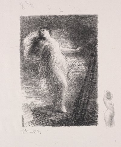 De jonge Tarentijnse door Ignace Henri Jean Fantin Latour