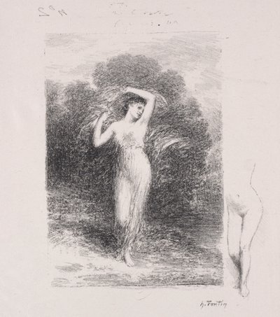 Het Zieke Meisje door Ignace Henri Jean Fantin Latour