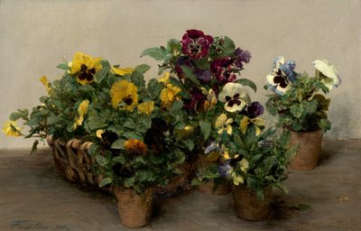 Viooltjes, 1874 door Ignace Henri Jean Fantin Latour