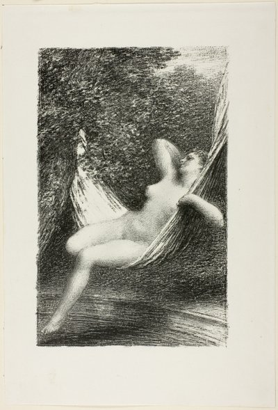 Sara de badende door Ignace Henri Jean Fantin Latour