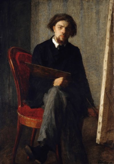 Zelfportret door Ignace Henri Jean Fantin Latour